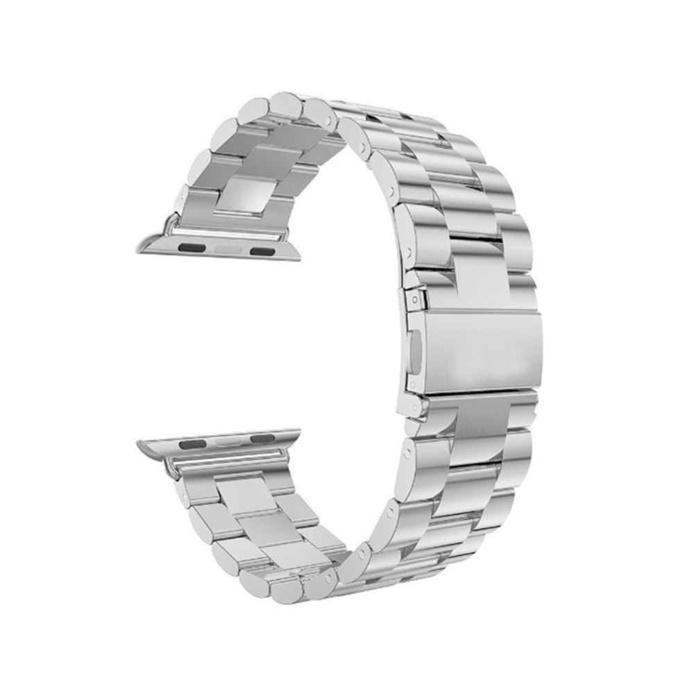 marque generique - YP Select Bracelet de montre, bracelet de montre-bracelet de remplacement en acier inoxydable pour montre Apple Watch série 4 Argenté 44mm - Bracelet connecté