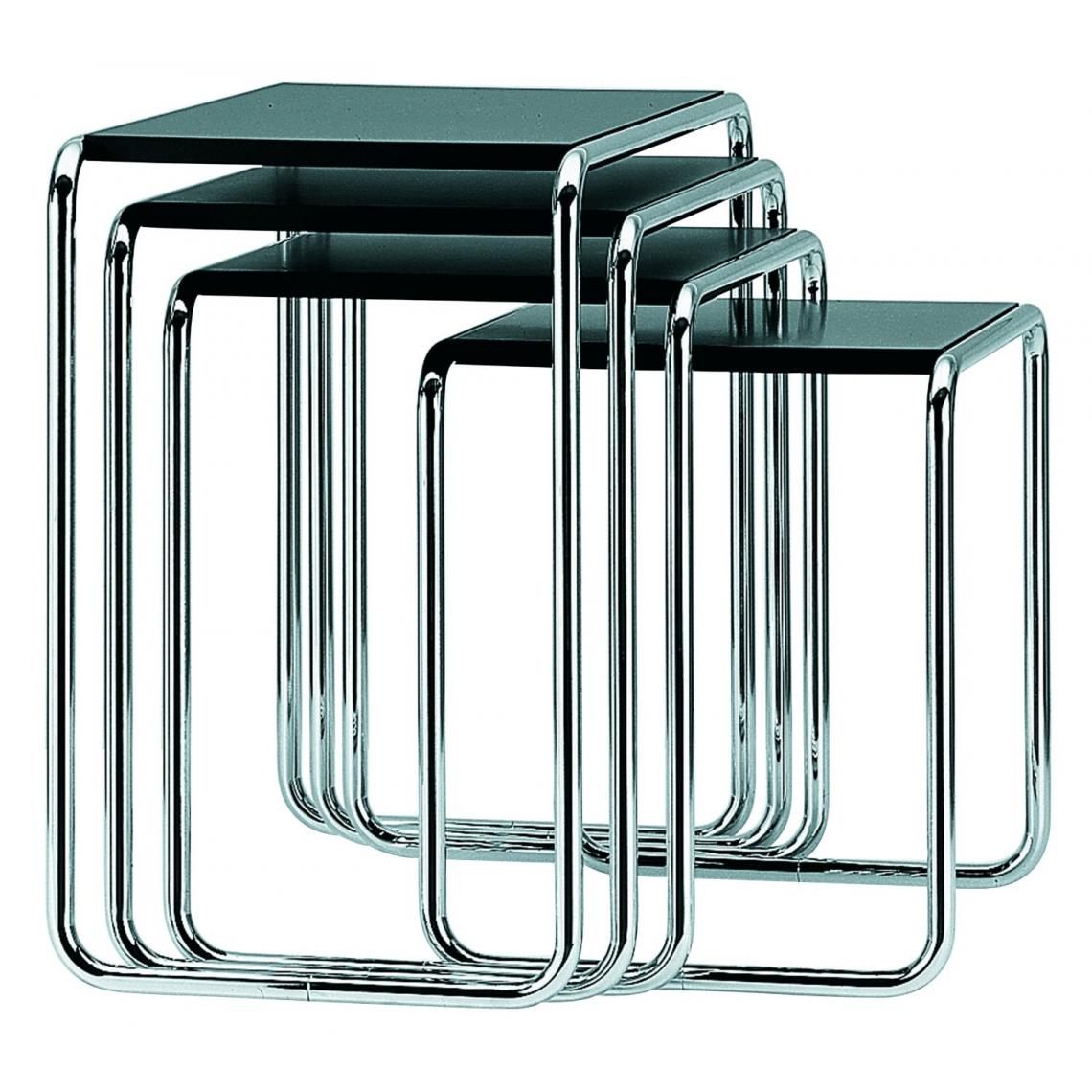 Thonet - Table d'appoint B 9 - Décapé noyer - c (59 x 55 x 39 cm) - Tables d'appoint