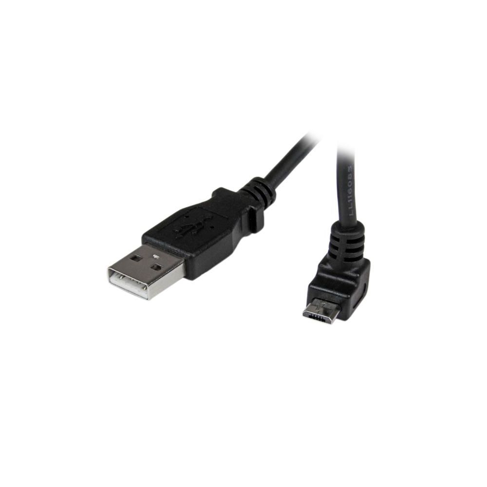 Startech - StarTech.com Câble Micro USB 2 m - A vers Micro B coudé 90° vers le haut - Câble USB