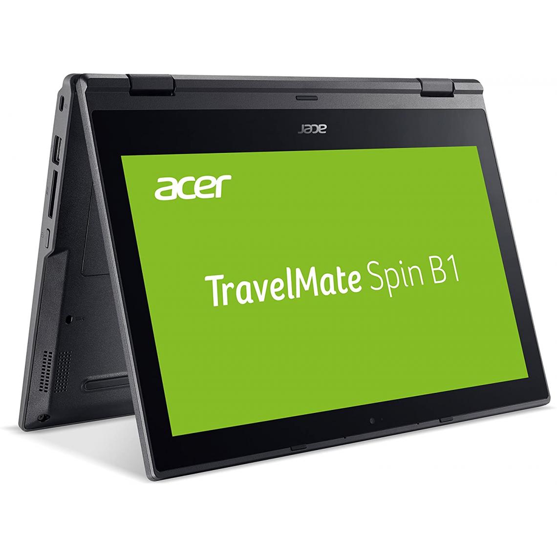 Acer - Portable Acer TravelMate Spin TMB118-G2-R-C93R 11,6 HD Tactile – Celeron N4020 – 4G RAM – 64Go eMMC – Windows 10 Pro Education - PC Portable