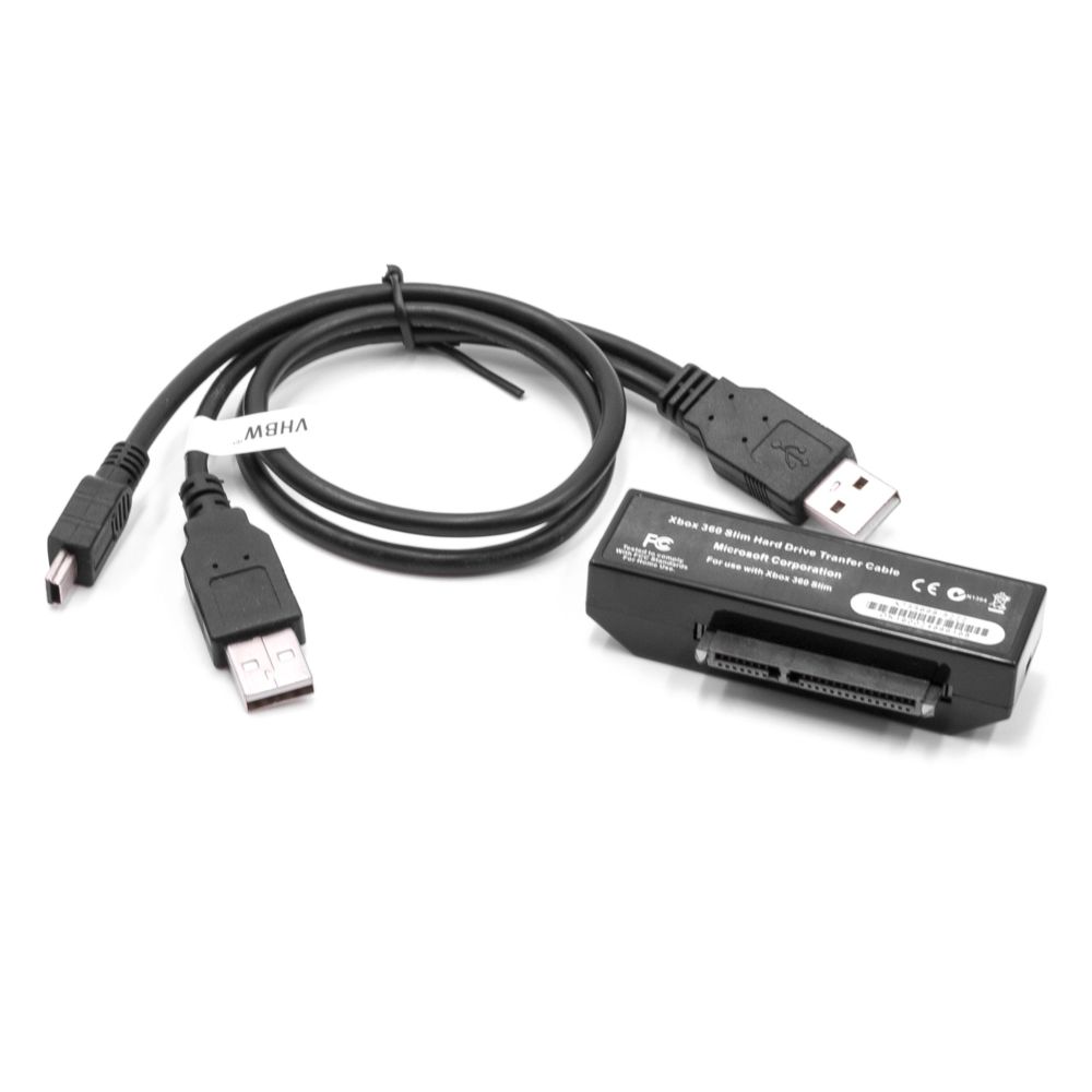 Vhbw - vhbw Adaptateur de disque dur compatible pour Microsoft XBox 360 E, 360 Slim - Câble USB SATA - Accessoires PS2