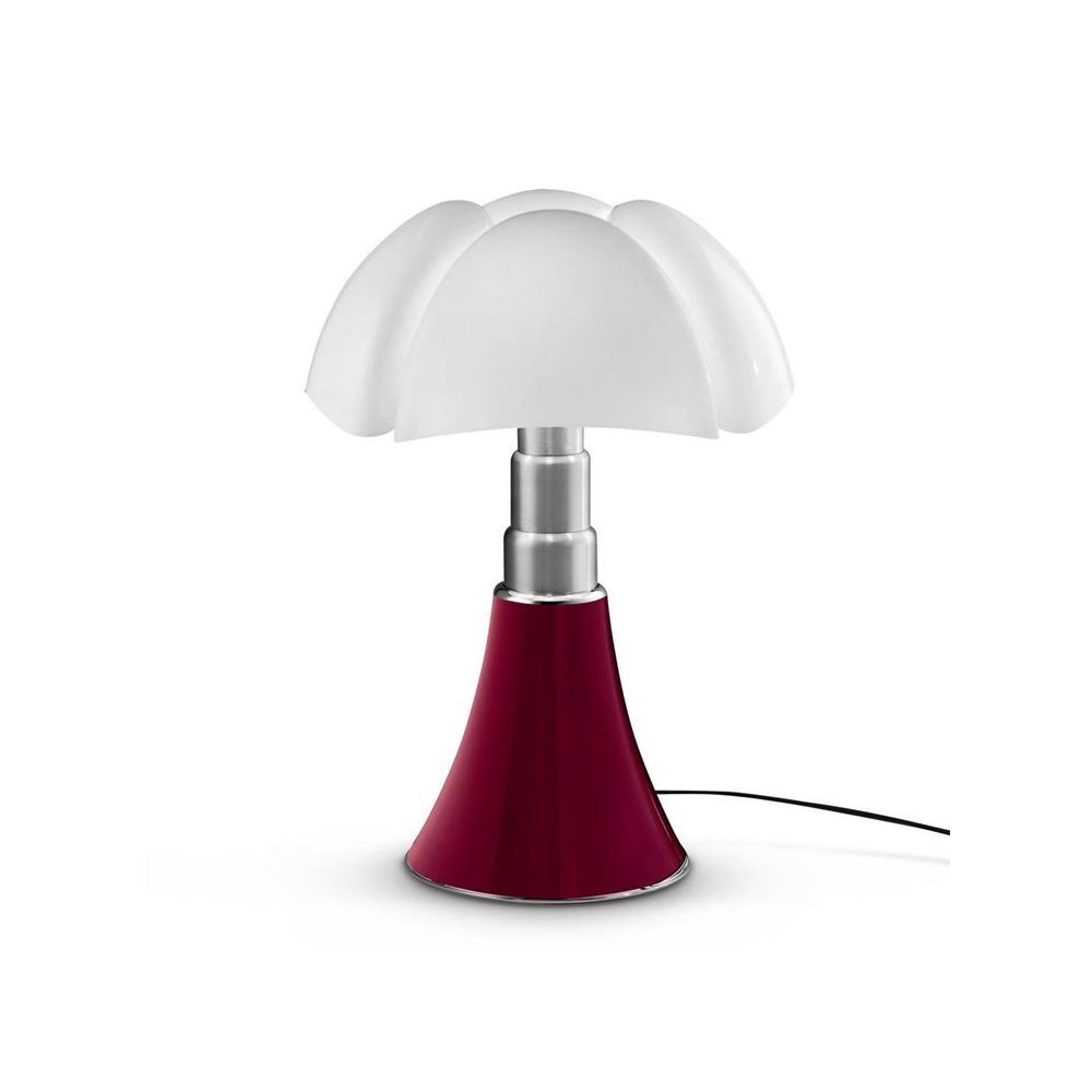 Martinelli Luce - PIPISTRELLO-Lampe ampoules LED pied télescopique H66-86cm Rouge Martinelli Luce - designé par Gae Aulenti - Lampes à poser