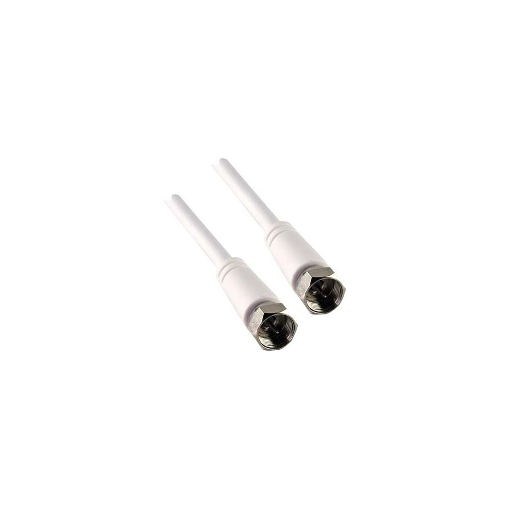 marque generique - Cable de connexion satellite 5m75dB blanc, F-STECKER/F - Peinture & enduit rénovation