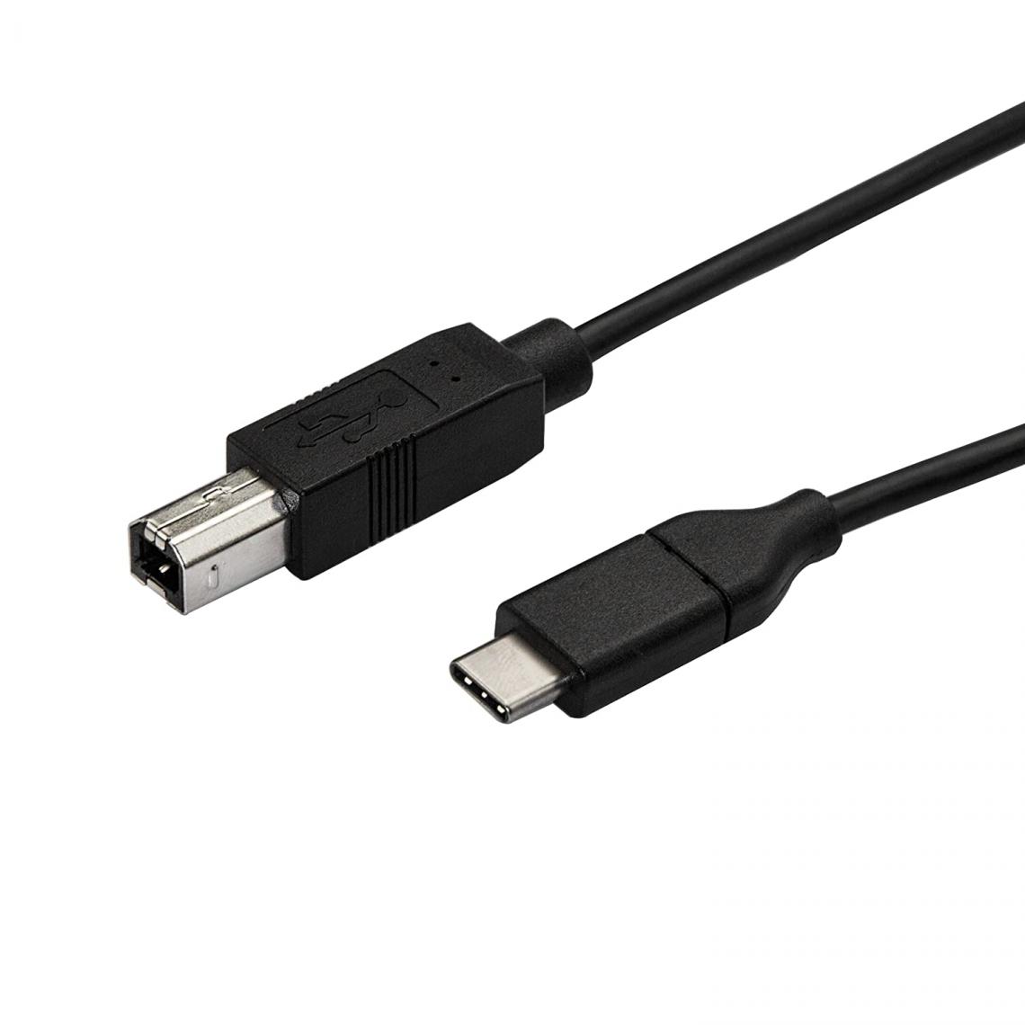 Ineck - INECK - Cable USB 2.0 Type C (USB-C) vers Type B (USB-B) Imprimante Scanner cable Noir 2m - Câble antenne
