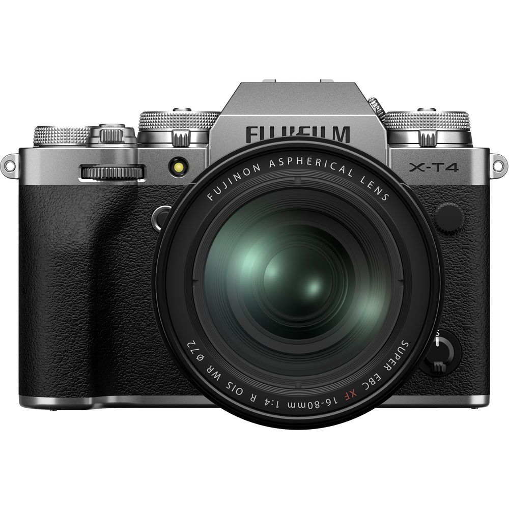 Fujifilm - Fujifilm X-T4 Argent + Objectif XF 16-80 mm f/1:4 Noir - Appareil Hybride