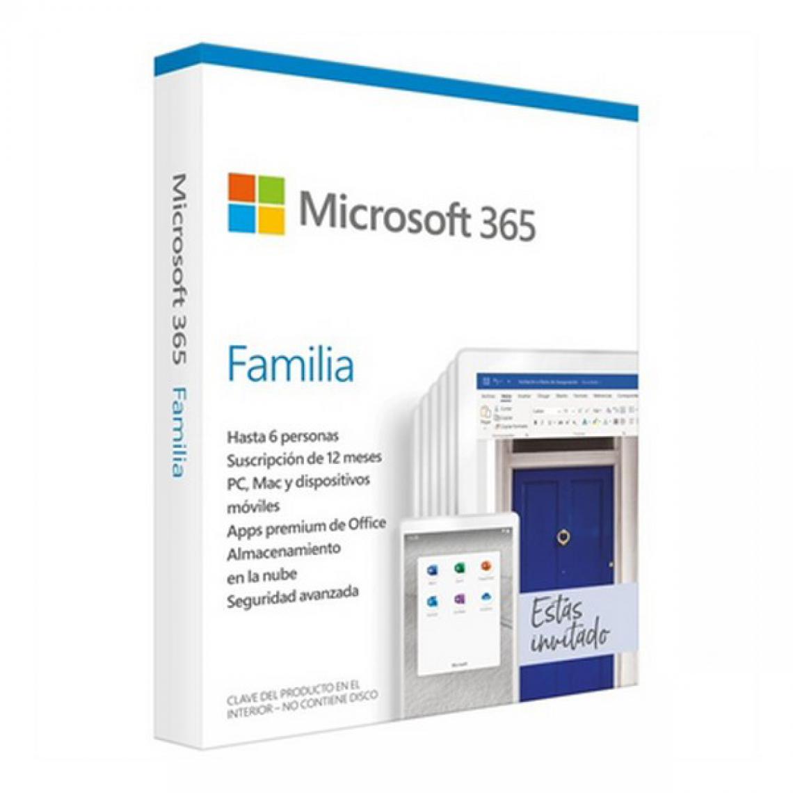 Microsoft - Microsoft Office 365 Maison Microsoft 6GQ-01167 (6 Licenses) - Traitement de Texte & Tableur