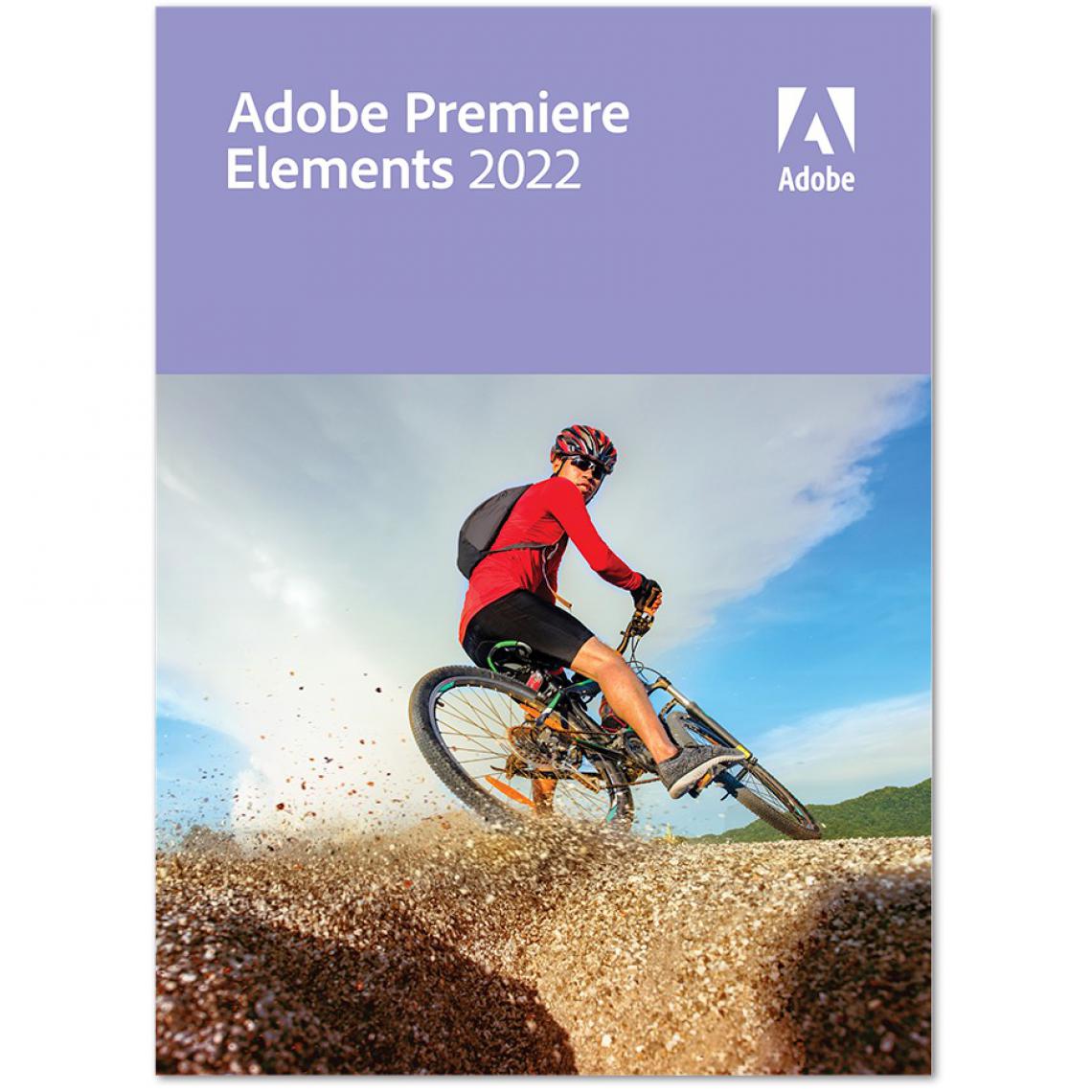 Adobe - Adobe Premiere Elements 2022 - Licence perpétuelle - 2 PC - A télécharger - Retouche Photo