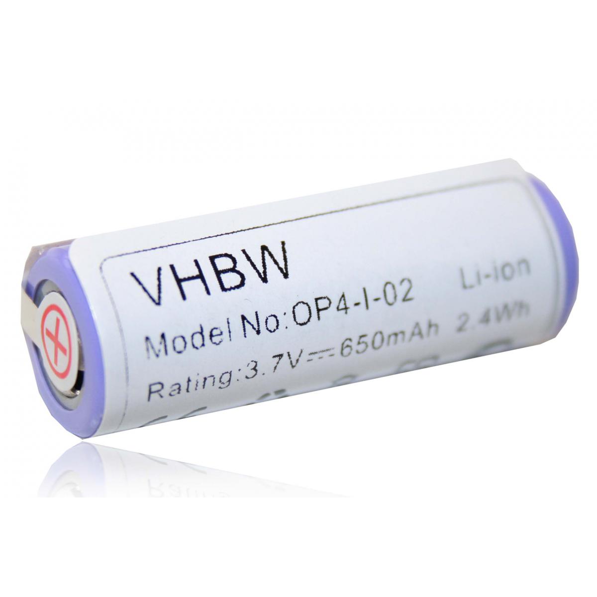 Vhbw - vhbw Batterie 650mAh (3.7V) compatible avec Braun Oral-B Pro 4500 / Type 3756 - Entretien