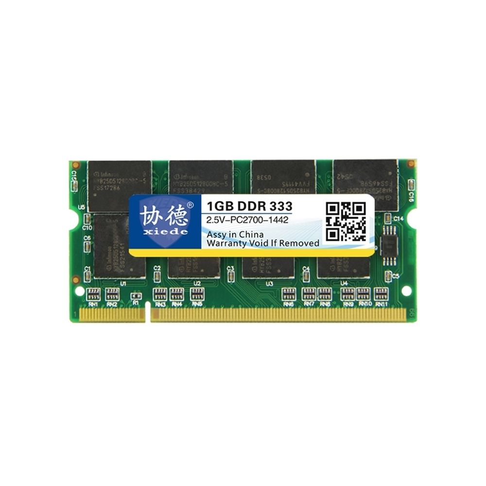 Wewoo - Mémoire vive RAM DDR 333 MHz 1 Go Module de à compatibilité totale avec ordinateur portable - RAM PC Fixe