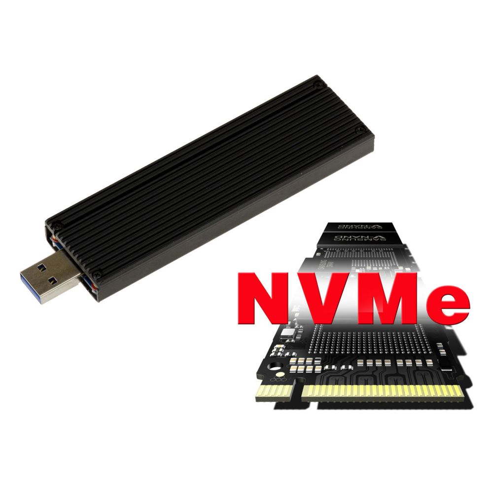 Kalea-Informatique - Clé boitier USB 3.0 Pour SSD M.2 NGFF PCIe NVMe Type PCIe uniquement, B+M ou M Key Type PCIe uniquement, B+M ou M Key - Accessoires SSD