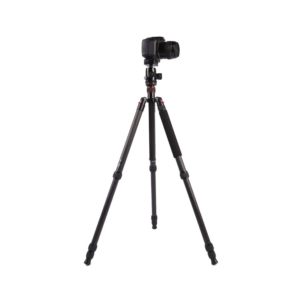 Wewoo - Trépied or et noir pour Canon Nikon Sony DSLR caméra GT-2804X8.C en fibre de carbone portable réglable avec tête en aluminium B-2 - Trépied et fixation photo vidéo