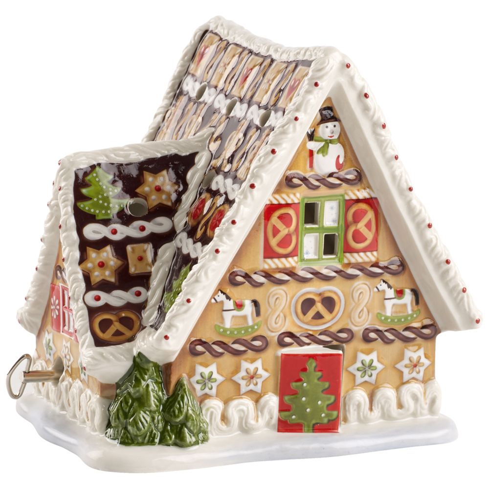 Villeroy & Boch - Christmas Toys Maison pain d'épices av. boîte à musique 16x13x16cm - Objets déco