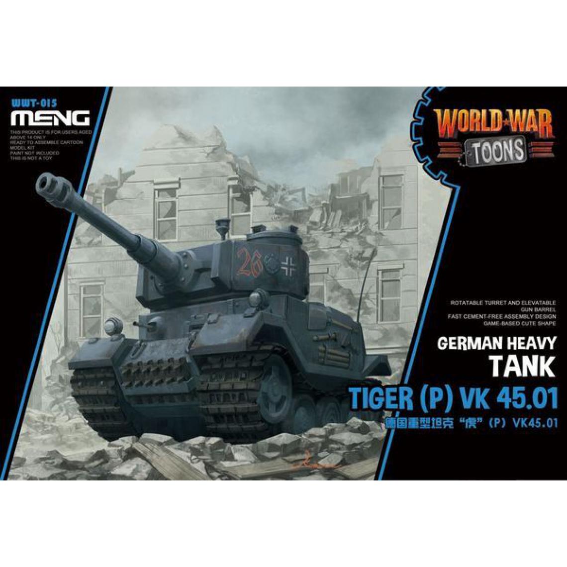 Meng - German Heavy Tank Tiger (P) (Cartoon Mod - e - MENG-Model - Accessoires et pièces
