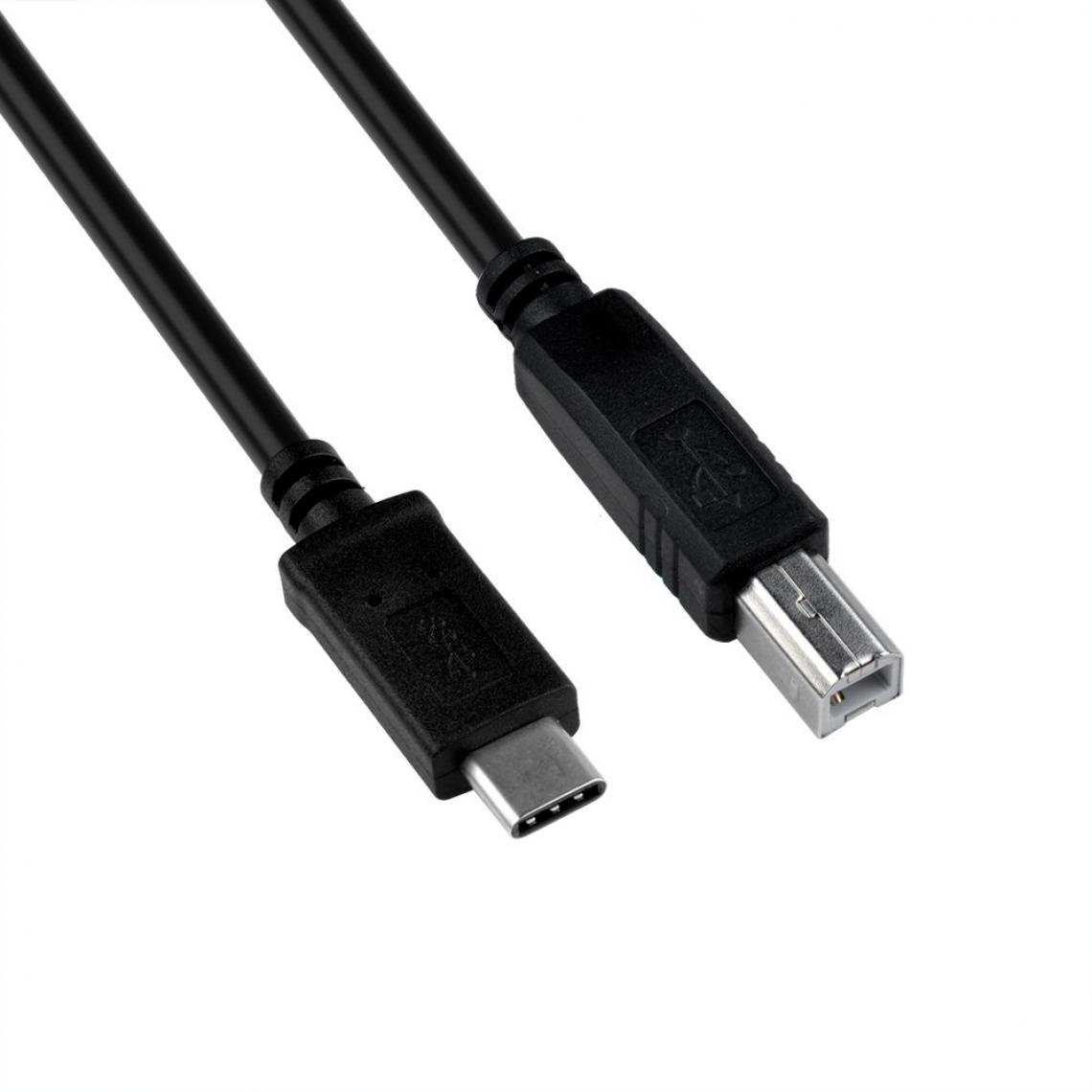 Ineck - INECK - Cable Imprimante USB C Male vers USB B Male Cable Printer Type C Imprimante Compatible - Câble antenne