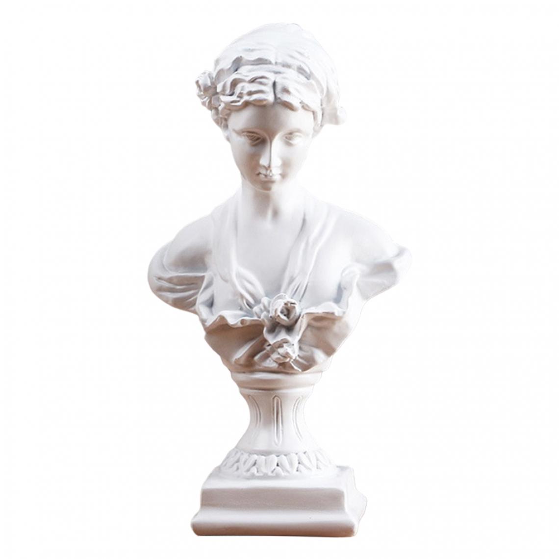 marque generique - Vénus Buste Statue Portraits Gypse Sculpture Artisanat Décor à La Maison Blanc - Statues