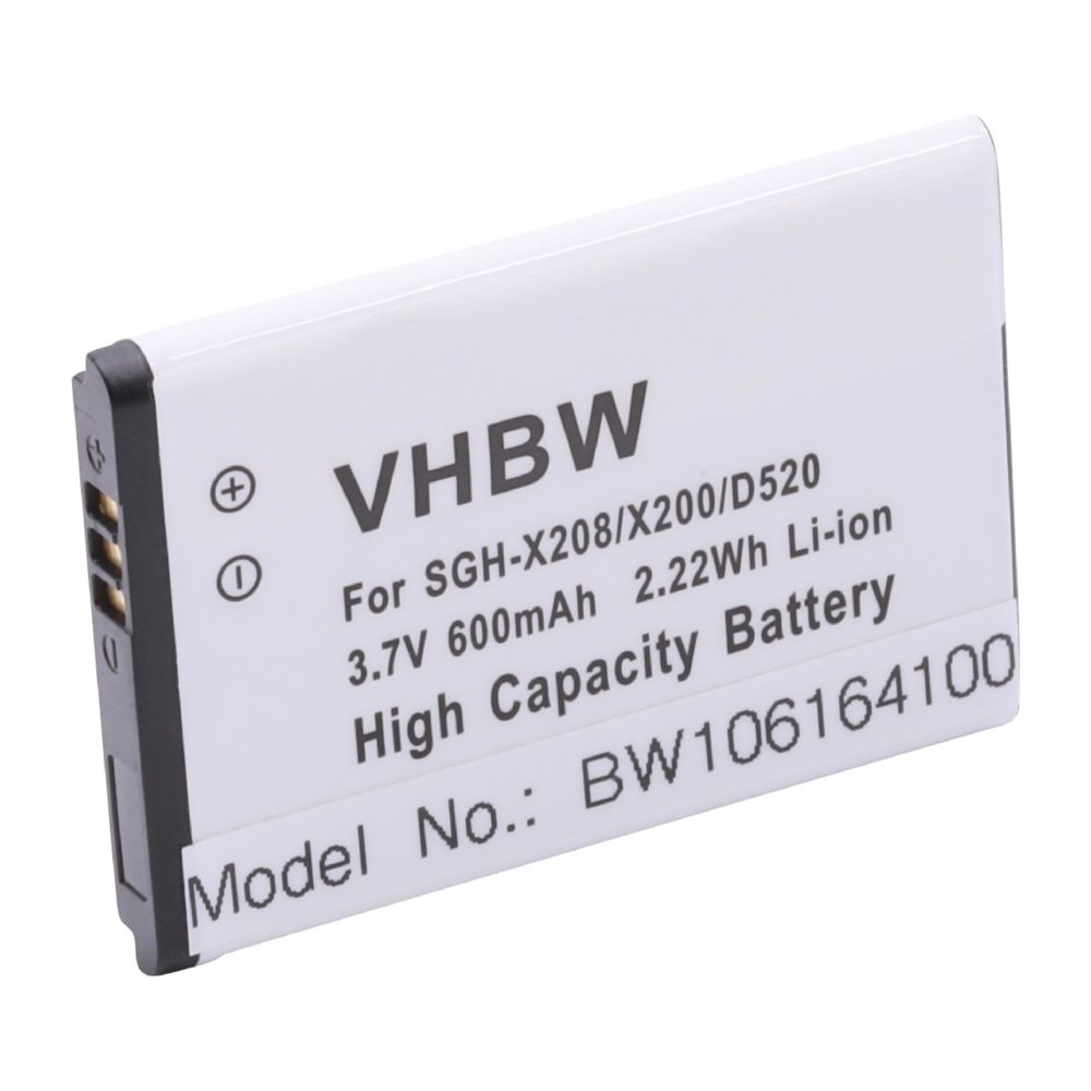 Vhbw - vhbw Batterie compatible avec SAMSUNG E1107 E 1107 remplace BST3108BE, AB043446BC, AB043446BE, AB043446LE, BST3108BC, BST3108BE (600mAh, 3,7V, Li-Ion) - Batterie téléphone
