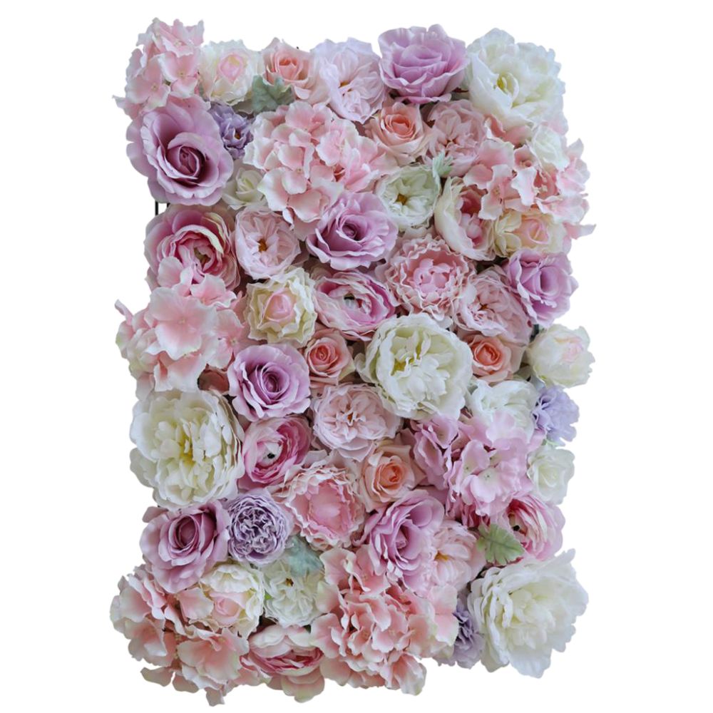 marque generique - panneaux de mur de fleur artificielle décoration de fête de mariage photo prop b - Objets déco