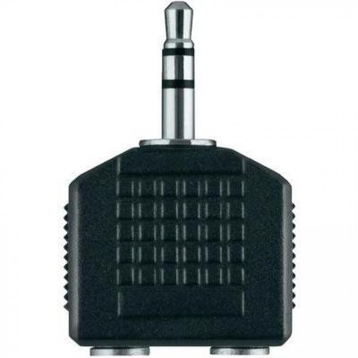 Seven 7 - Belkin - Adaptateur Audio stéréo 3-5 mm vers 2 x stéréo 3-5 mm, M/F - Noir - Câble antenne
