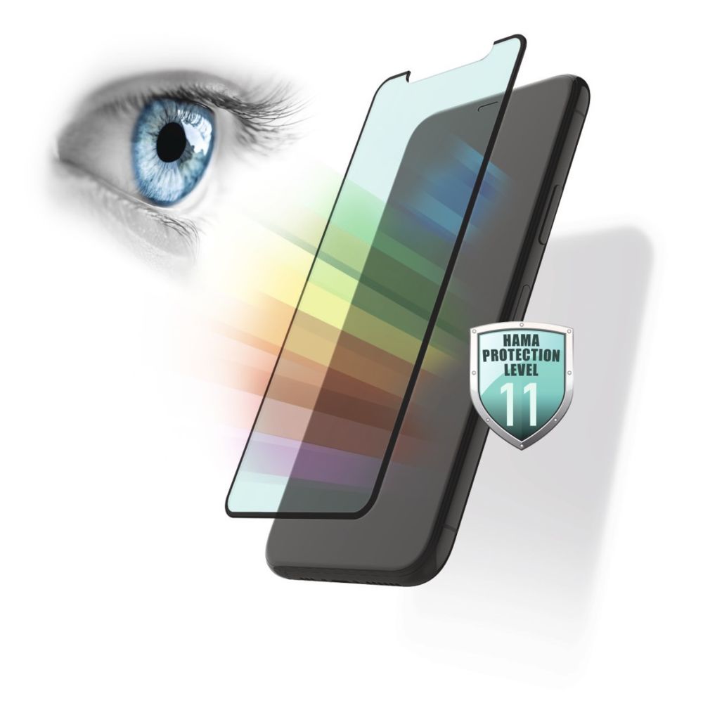 Hama - Verre protect. F.-Screen 3D ""Anti-Bluelight+antibac."" pr iPhone XR/11 - Sacoche, Housse et Sac à dos pour ordinateur portable