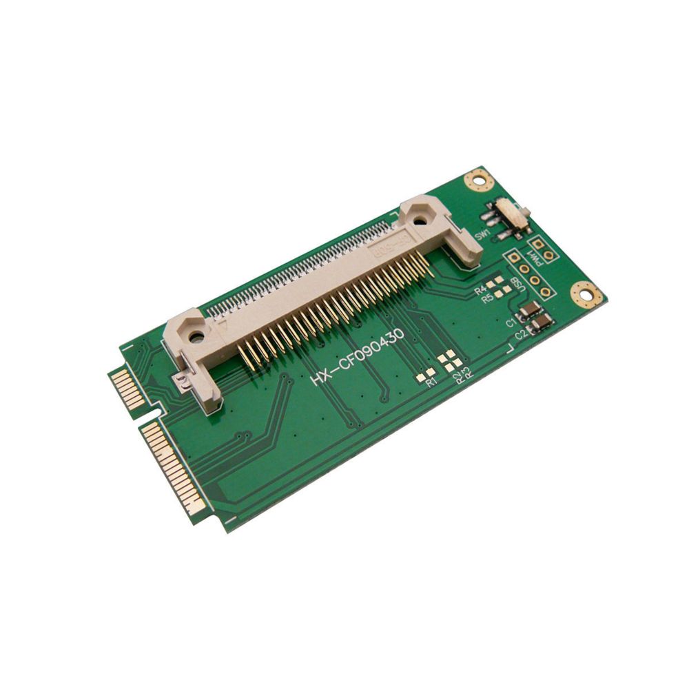 Kalea-Informatique - Convertisseur Compact Flash Vers Mini PCI-E Utilisez une CF comme SSD sur un EEEPC 901 900A Utilisez une CF comme SSD sur un EEEPC 901 / 900A - Accessoires SSD
