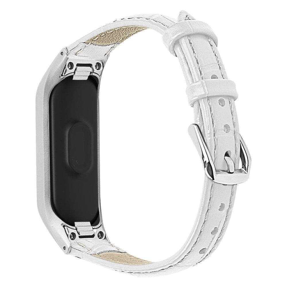 marque generique - Bracelet en PU crocodile avec cadre blanc pour votre Samsung Galaxy Fit-e/SM-R375 - Accessoires bracelet connecté