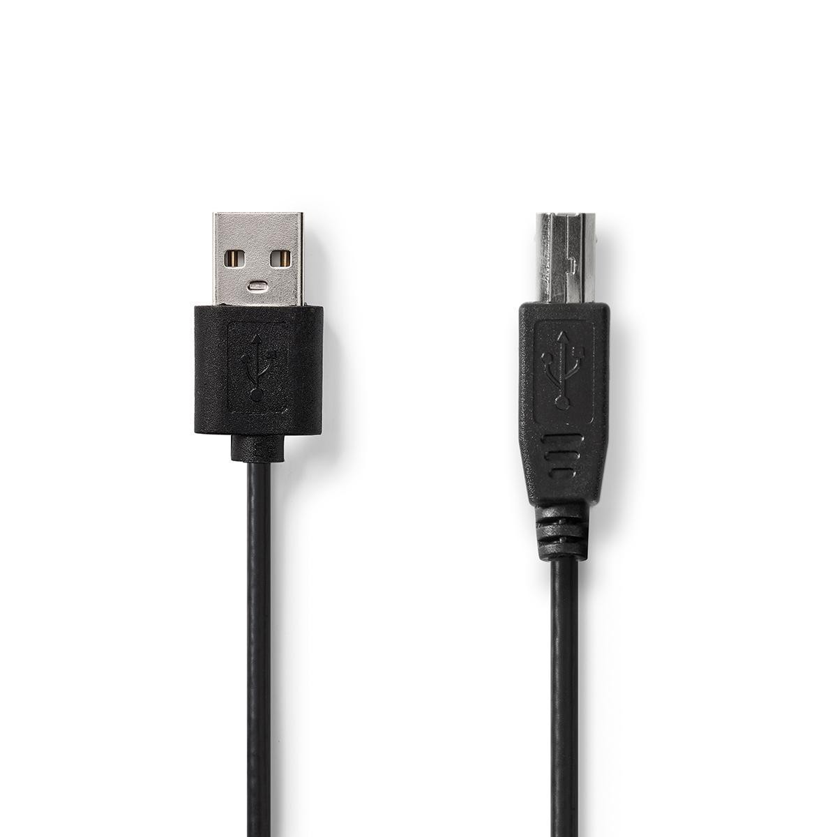 Nedis - Nedis Câble USB 2.0 A Mâle - USB B Mâle 1,0 m Noir - Câble antenne