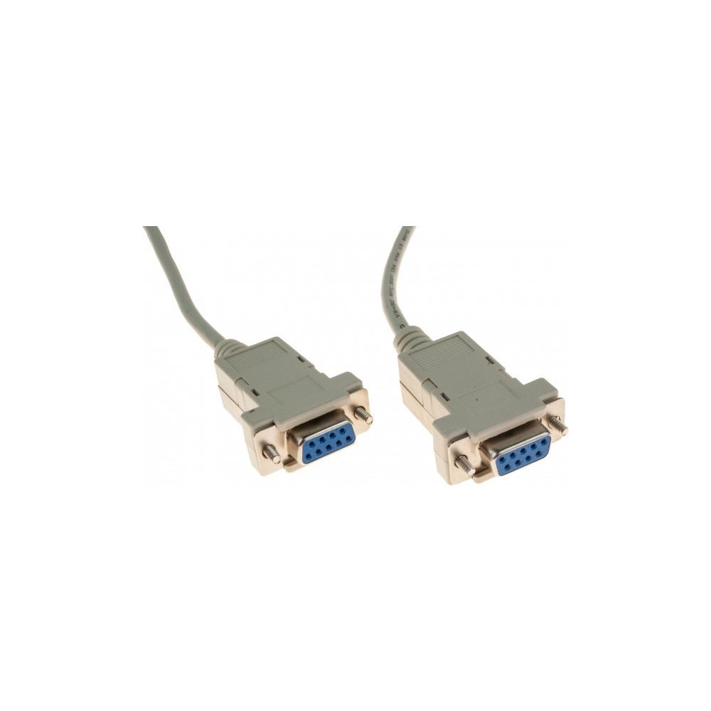 Abi Diffusion - Cable null modem DB9F/F 3M - Câble Ecran - DVI et VGA