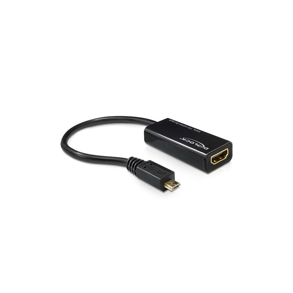 Delock - DELOCK Adaptateur MHL M vers HDMI High-Speed F + Micro-USB F - Autres accessoires smartphone