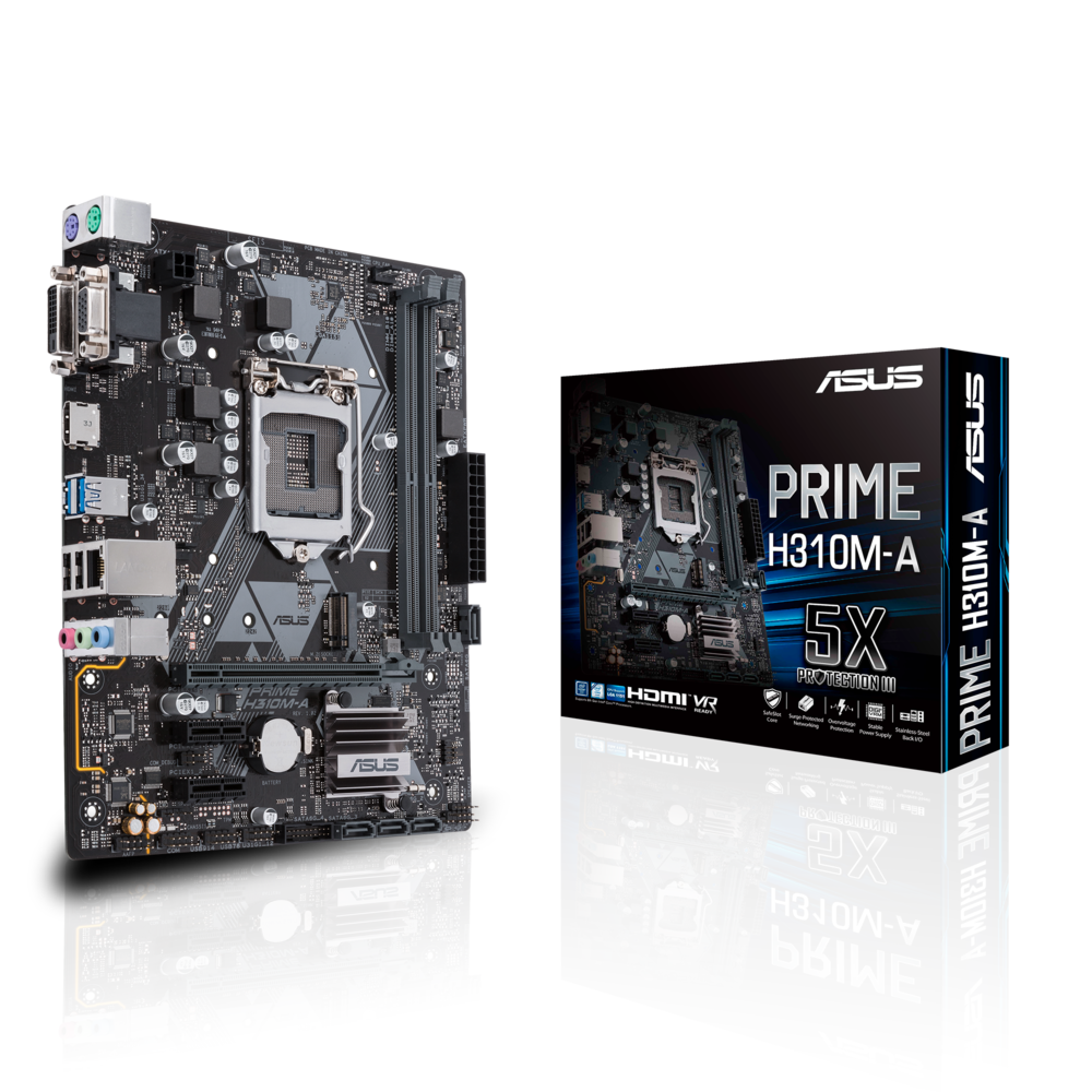 Asus - Intel H310 PRIME - Micro-ATX - Carte mère Intel