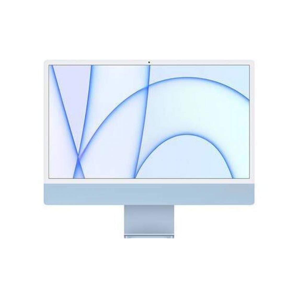 Apple - Apple iMac 24" 2 To SSD 16 Go RAM Puce M1 CPU 8 cœurs GPU 8 cœurs Bleu Nouveau - PC Fixe