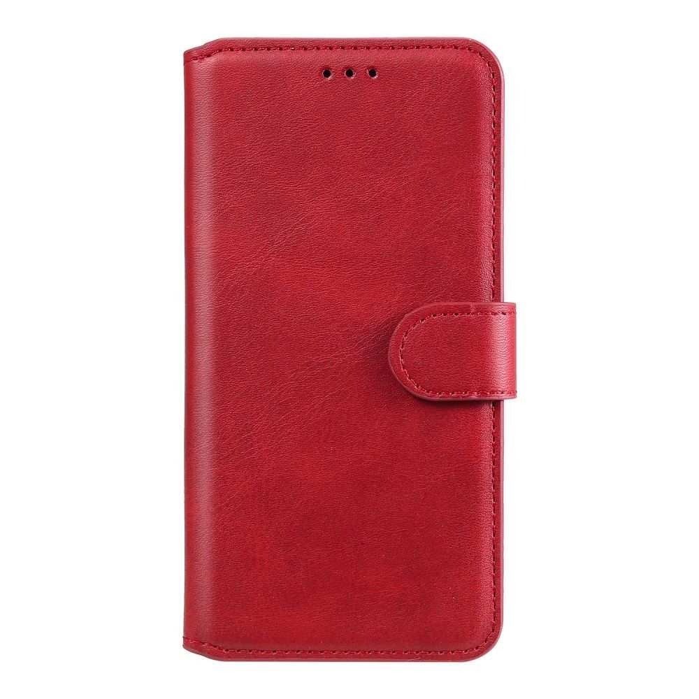 Generic - Etui en PU flip classique avec support rouge pour votre Huawei P40 Lite E/Y7p - Coque, étui smartphone