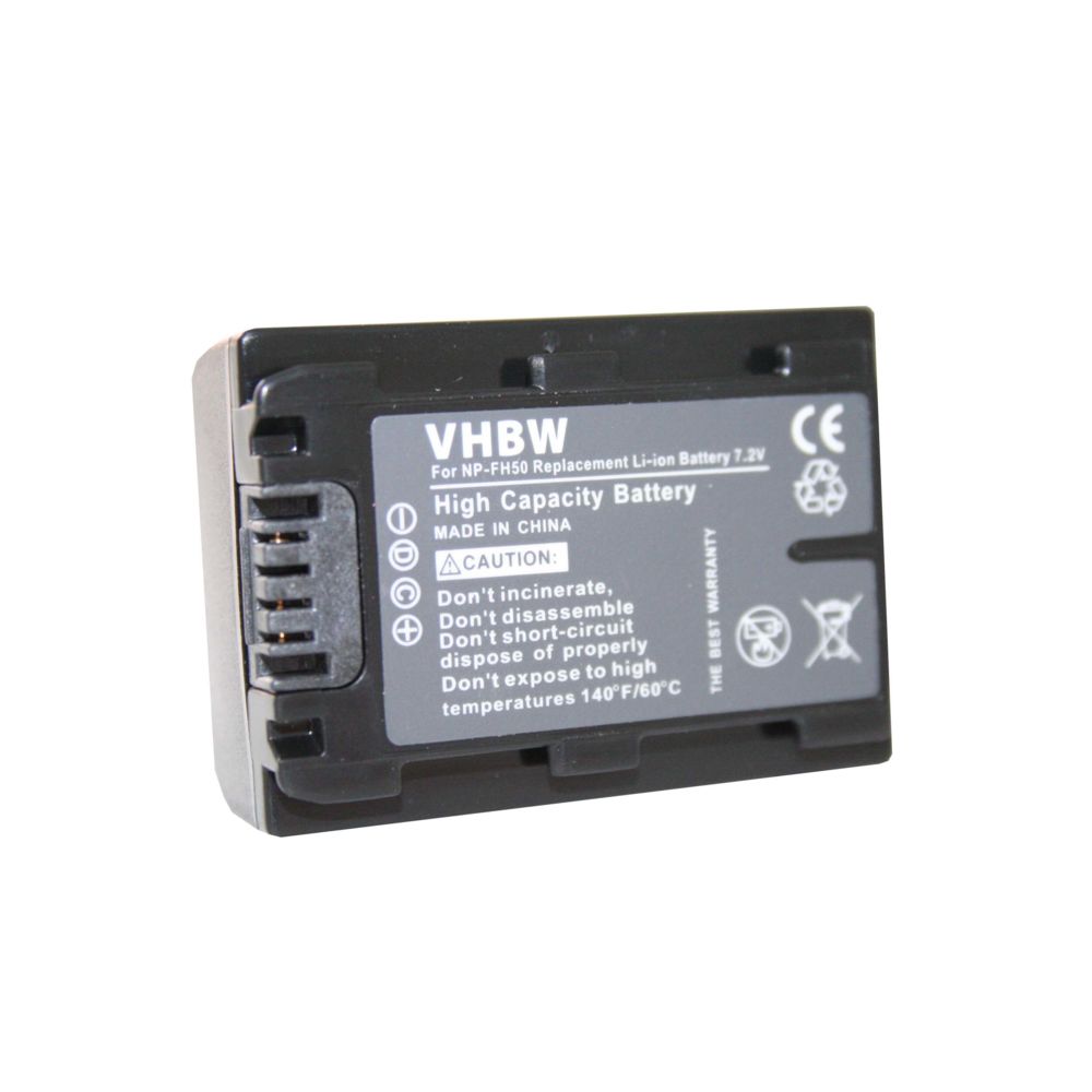 Vhbw - vhbw Batterie 500mAh (7.2V) compatible avec le caméscope Sony DCR-SR37E, DCR-SR38, DCR-SR38E, DCR-SR52(E), DCR-SR55(E), DCR-SR57 remplace NP-FH40. - Batterie Photo & Video