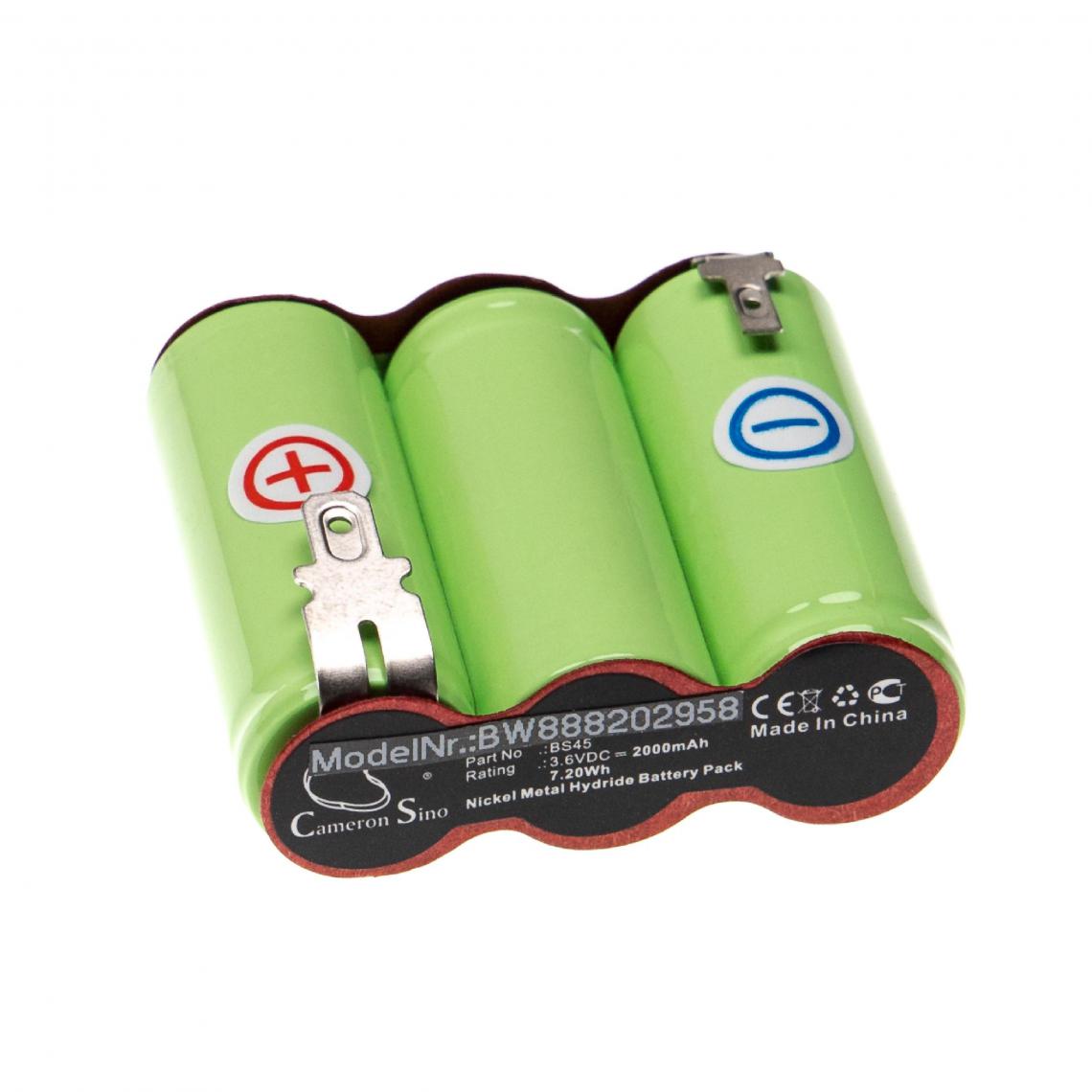 Vhbw - vhbw Batterie compatible avec Wolf Garten Accu 45, Grass Shears Accu 45 Serie B-D outil électrique (2000 mAh, NiMH, 3,6 V) - Accessoires vissage, perçage