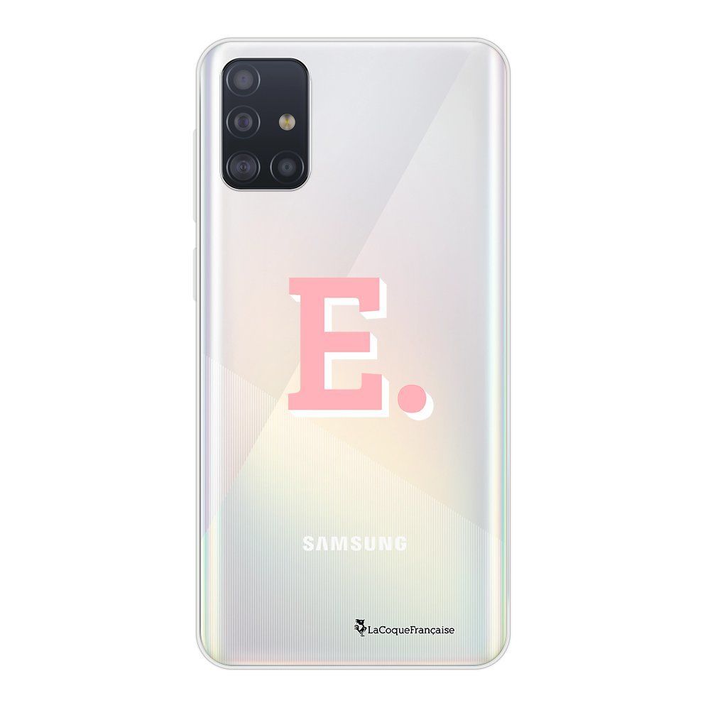 La Coque Francaise - Coque Samsung Galaxy A71 souple transparente Initiale E Motif Ecriture Tendance La Coque Francaise - Coque, étui smartphone