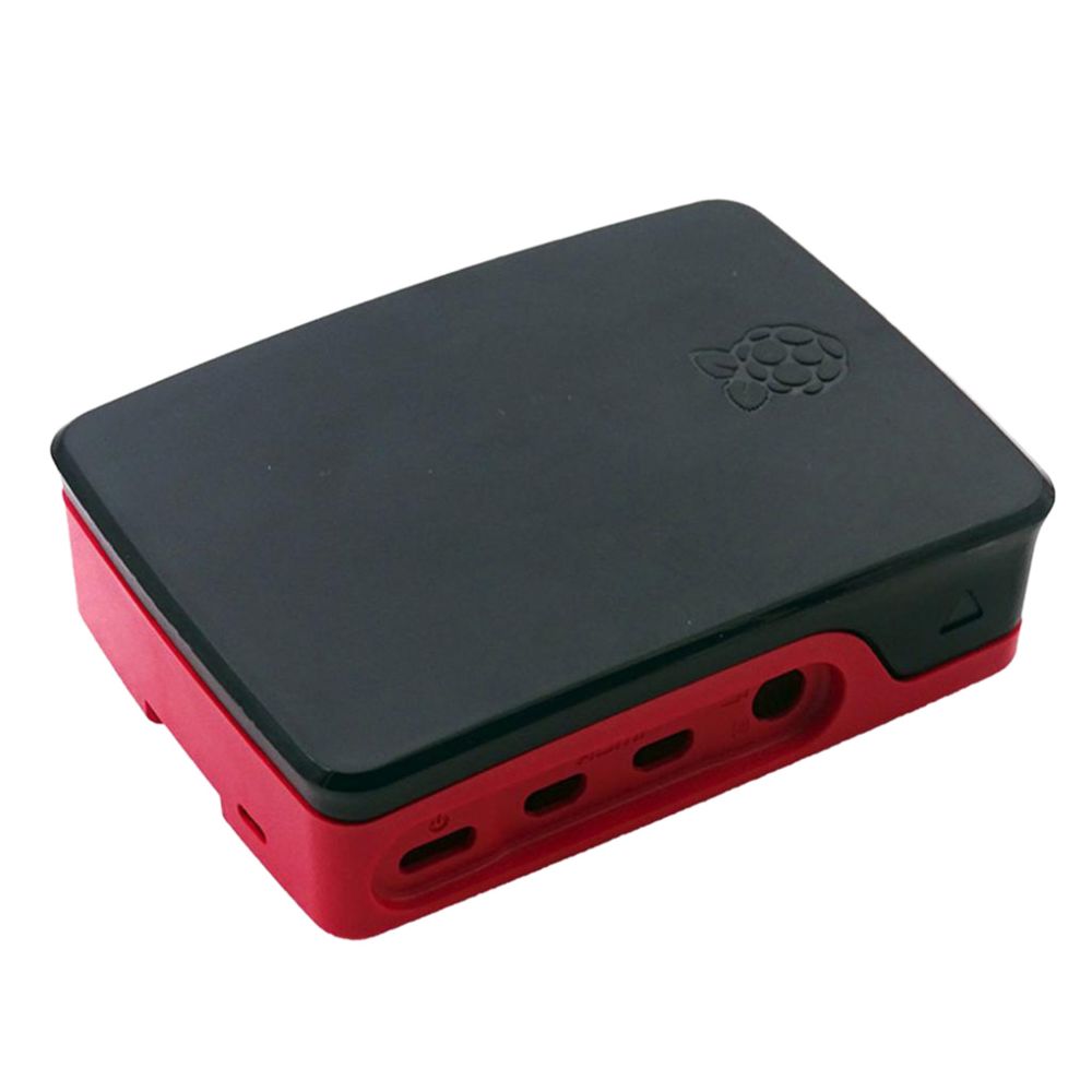 marque generique - Raspberry Pi 4 B Coque De Protection ABS Officielle En Plastique Durable Rouge Noir - Télérupteurs, minuteries et horloges