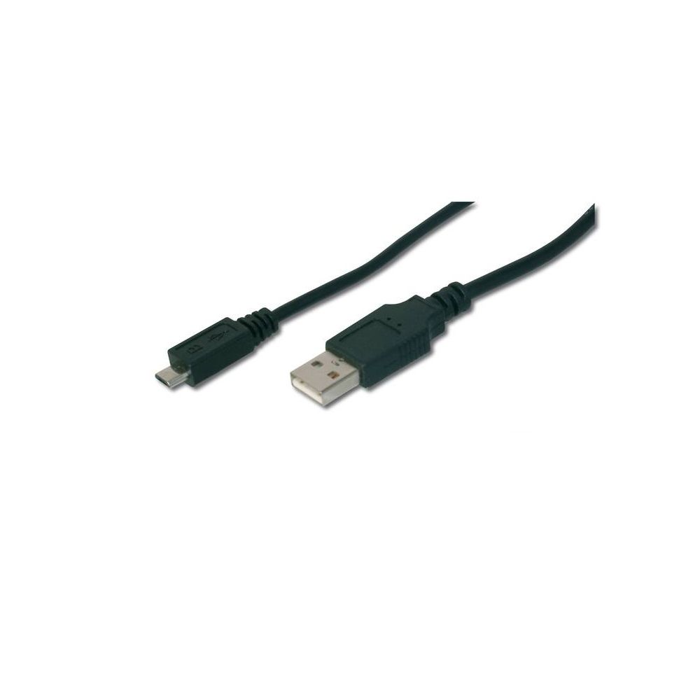 Digitus - Digitus USB A - Micro USB B 1 m câble USB Micro-USB B Noir - Câble USB