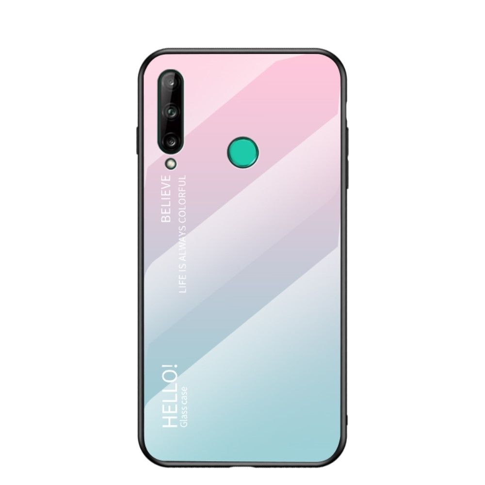 Generic - Coque en TPU combo de dégradé de couleurs rose/cyan pour votre Huawei P40 Lite E/Y7P - Coque, étui smartphone
