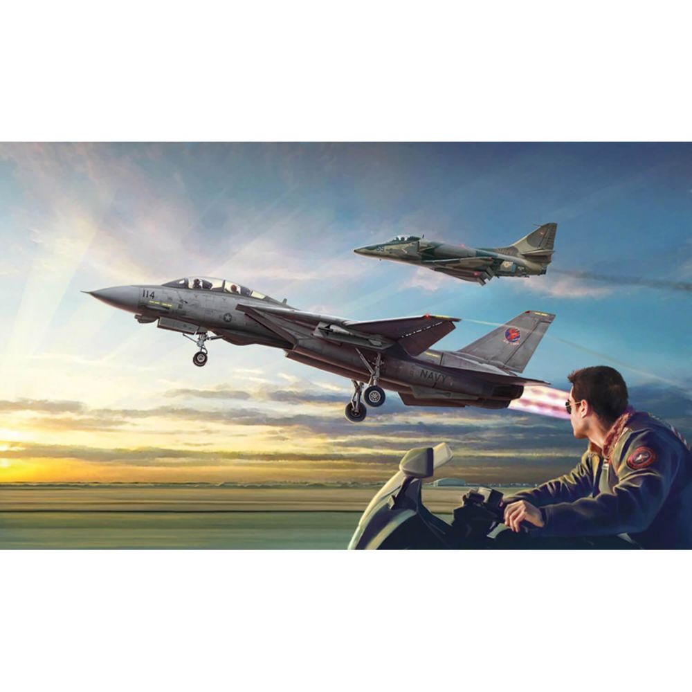 Italeri - Maquettes Avions : Top Gun F-14A vs A-4F - Avions