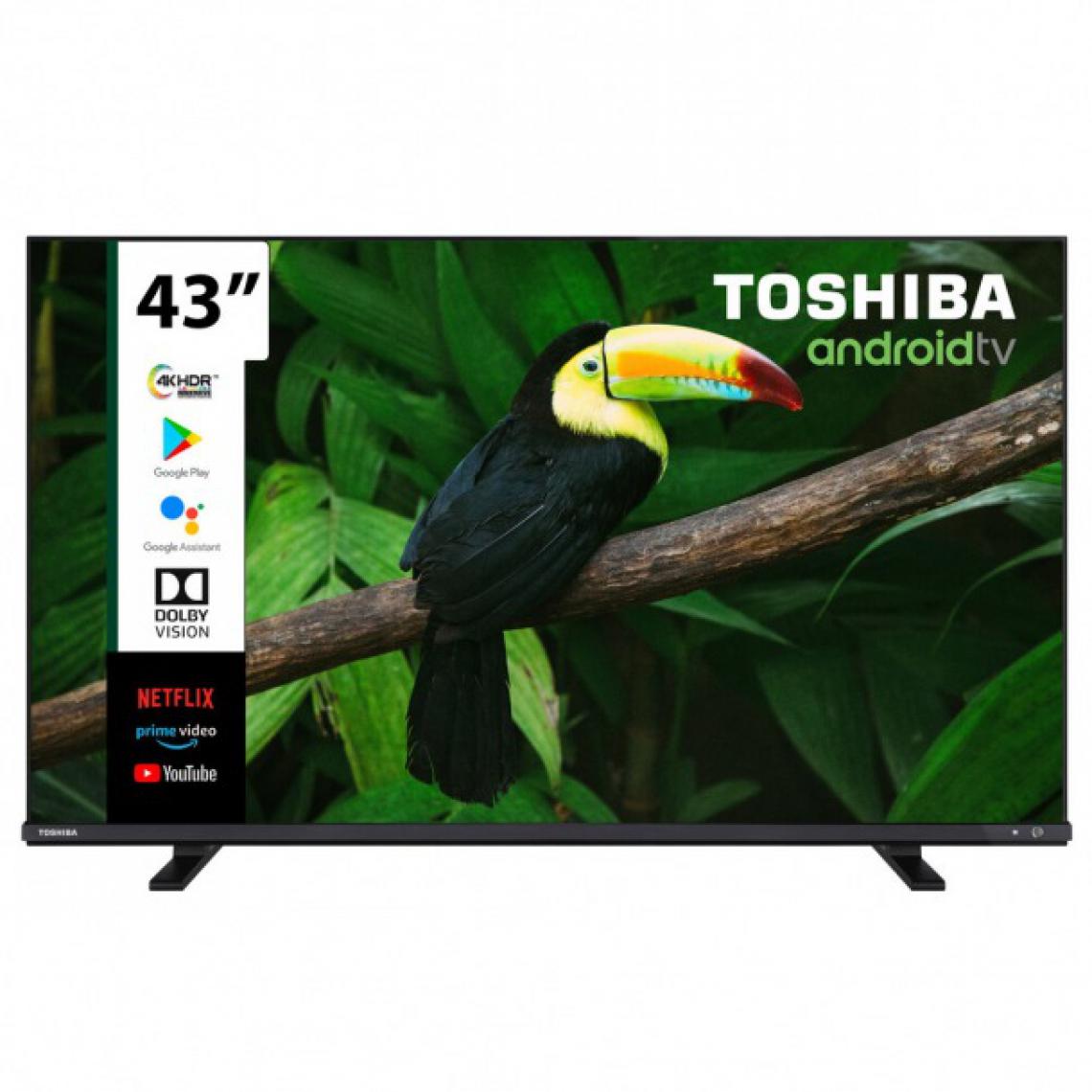 Toshiba - TV intelligente Toshiba 43UA4C63DG 43" 4K Ultra HD Wi-Fi Android TV - TV 40'' à 43''