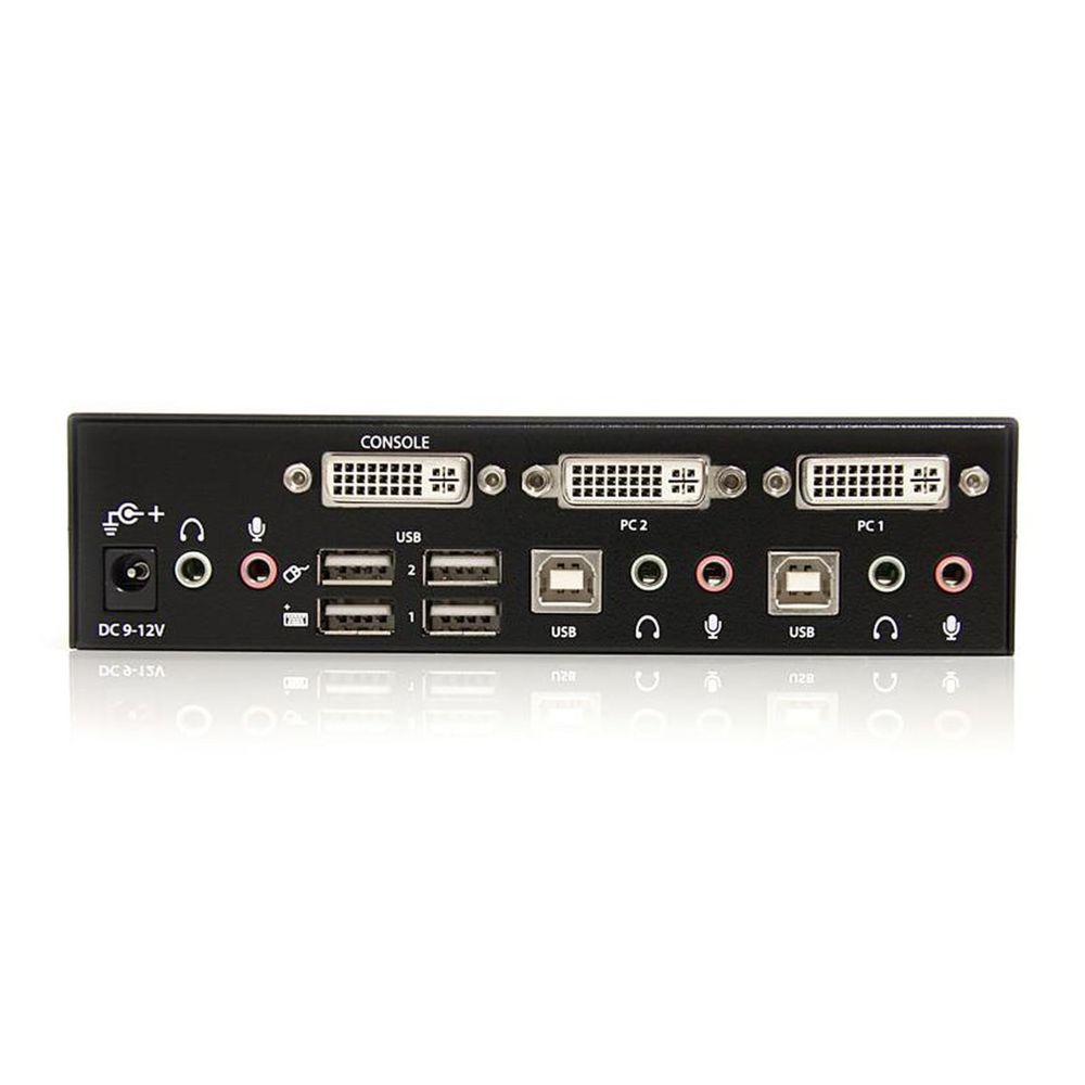 Startech - Switch KVM USB DVI à 2 ports avec audio - 1920x1200 - Convertisseur Audio et Vidéo