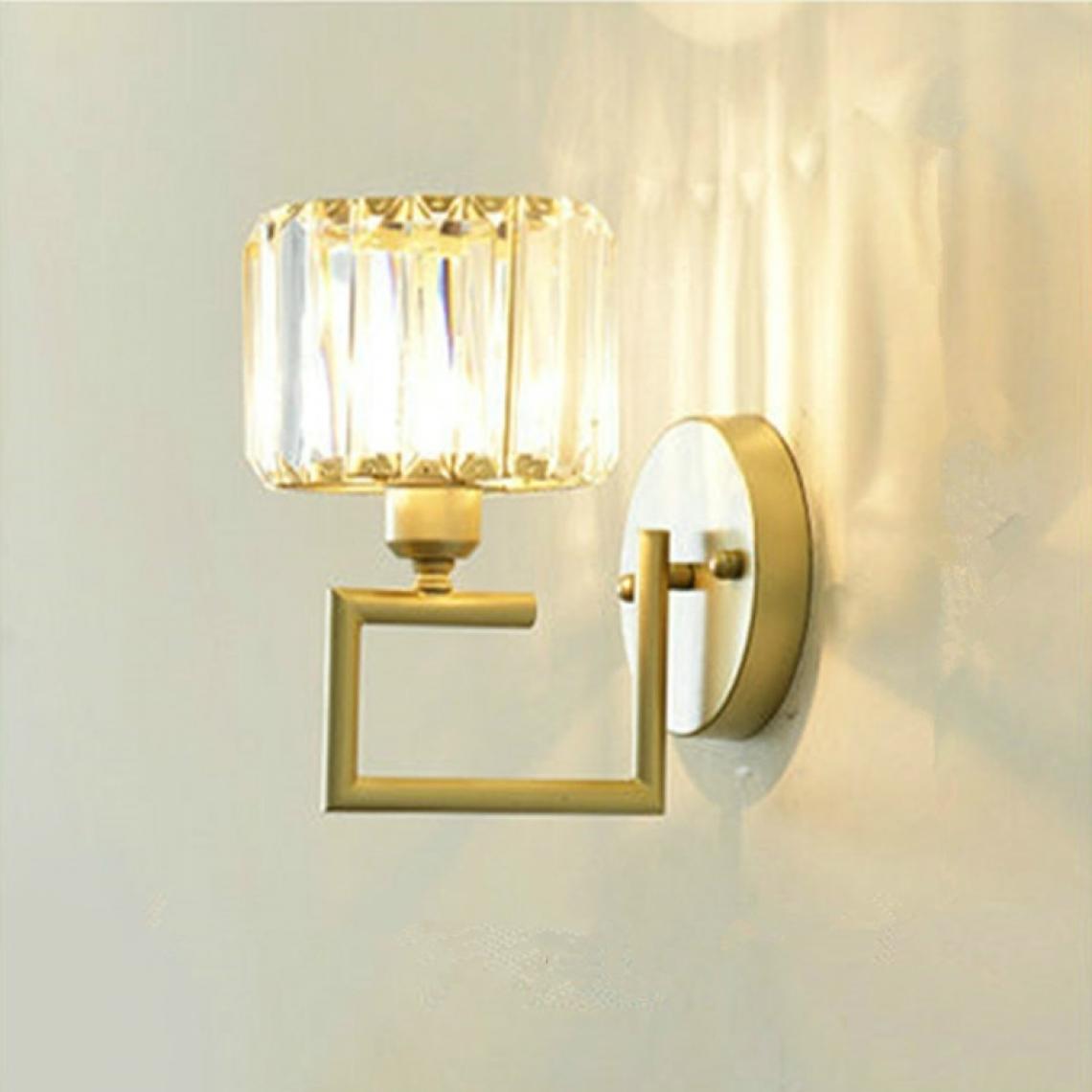 Wewoo - Applique murale LED E27 cristal lampe de chevet de chambre salon muralecouleur de la lumière B White Light 5W - Appliques