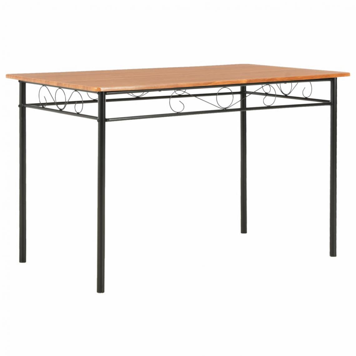 Chunhelife - Table de salle à manger Marron 120 x 70 x 75 cm MDF - Tables à manger