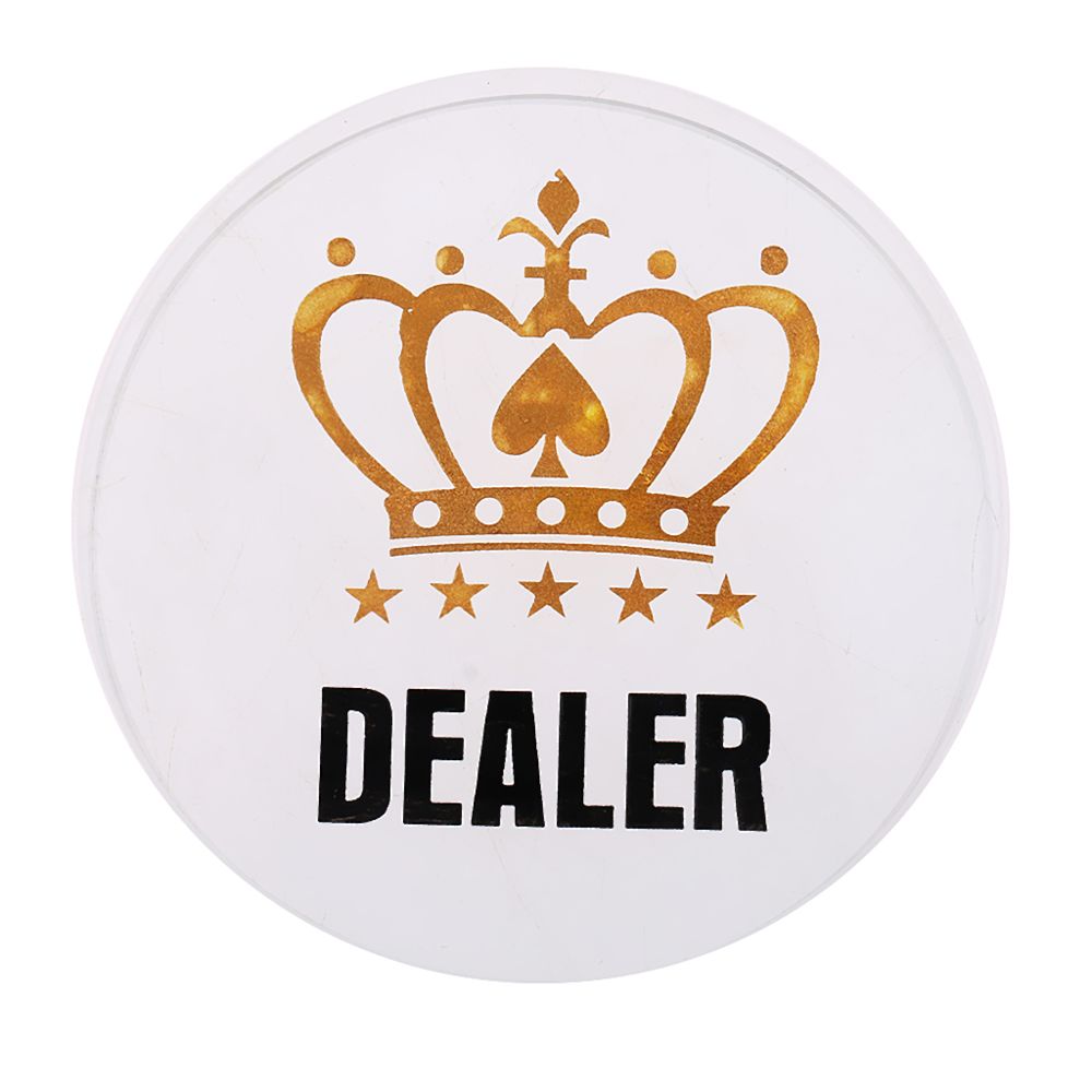 marque generique - Acrylique All-in Poker Dealer Puce / Protecteur de cartes Bounty Tournament Coin B - Jeux de cartes