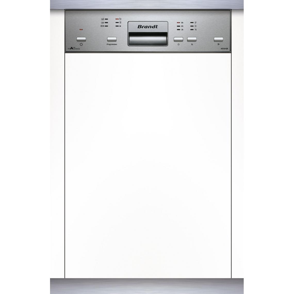 Brandt - BRANDT VS1010X - Lave-vaisselle encastrable - L45 cm - 10 couverts - A++ - 47 dB - Lave-vaisselle