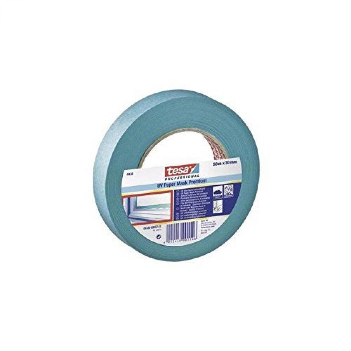 Inconnu - Tesa tesakrepp® Ruban résistant aux rayons UV pour protection (L x B) 50 m x 30 mm Bleu 4438 – 17 – 00 contenuâ€¯: 1 pièce - Colle & adhésif