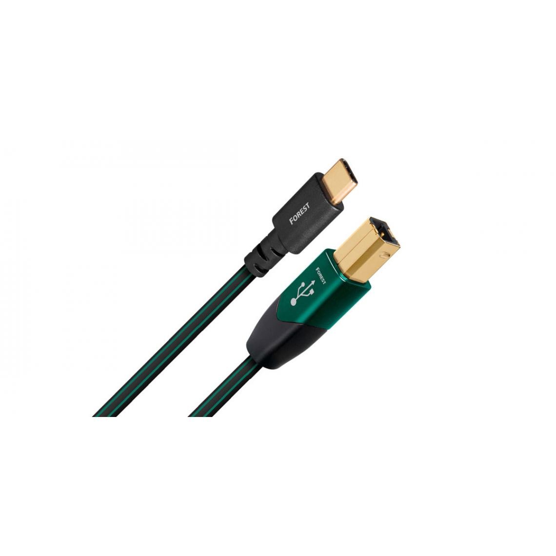 Audioquest - Audioquest Forest USB B vers Type C - Câble USB-B vers USB-C de 1,5 m - Câble antenne