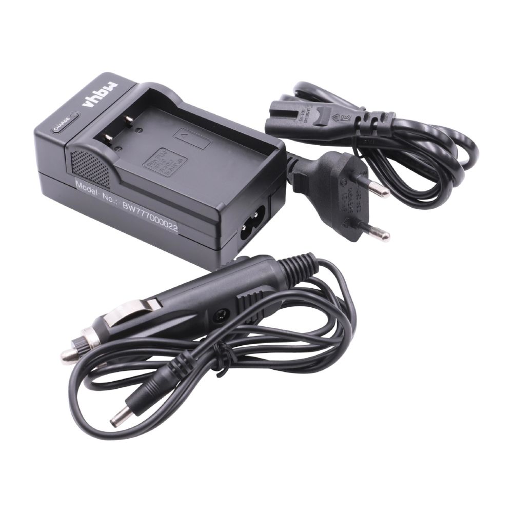 Vhbw - Chargeur câble de charge + chargeur allume-cigare batterie pour Olympus OM-D E-M10 II, Pen E-PL6, Stylus 1s avec batterie BLS-5, BLS-50, BLS50 - Batterie Photo & Video