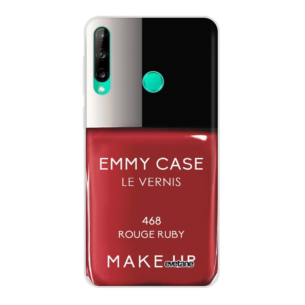 Evetane - Coque Huawei P40 Lite E souple transparente Vernis Rouge Motif Ecriture Tendance Evetane - Coque, étui smartphone