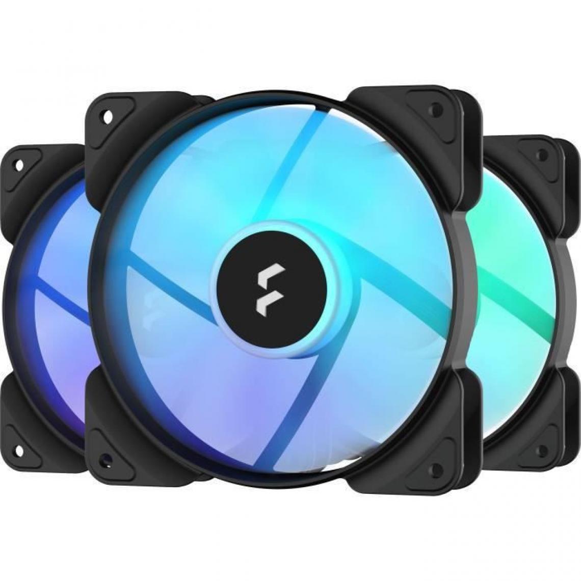 Fractal Design - Ventilateur PC - FRACTAL DESIGN - Aspect 12 RGB Black Frame 3-pack ( FD-F-AS1-1206 ) - Kit watercooling