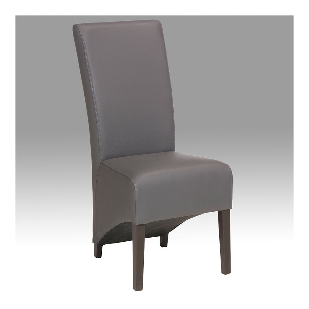 Nouvomeuble - Chaise de salle à manger grise CAMELIA (lot de 2) - Chaises
